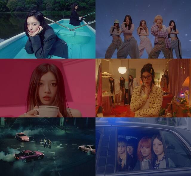 NOT CUTE ANYMORE는 레게 리듬 기반의 팝 장르로 마냥 귀엽게만 보이고 싶지 않다는 메시지처럼 아일릿의 새로운 매력을 발견할 수 있다. 사진은 뮤직비디오 장면. /빌리프랩