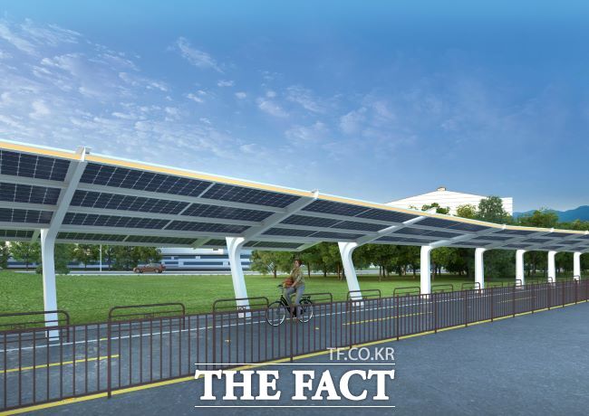 시화방조제 자전거길 디자인 태양광발전 조감도 /시흥시