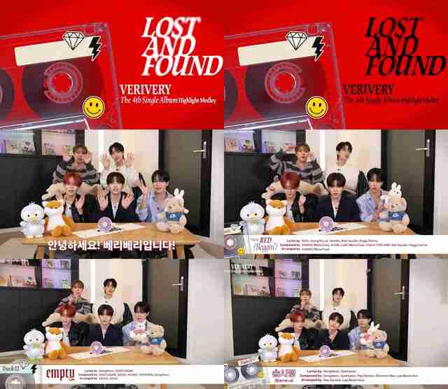그룹 베리베리가 네 번째 싱글 Lost and Found의 트랙리스트와 하이라이트 메들리를 공개했다./젤리피쉬