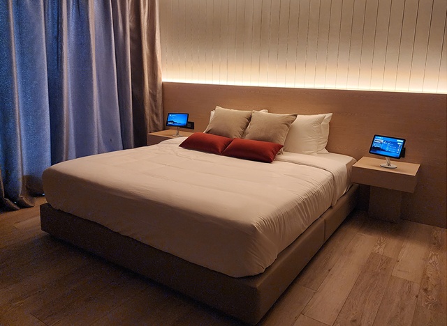 건설사들이 입주민의 건강을 책임지는 다양한 서비스를 내놓고 있다. 사진은 힐스테이트 레이크 송도 4차에 적용된 AI 기반 수면케어 설루션 헤이슬립이다. /현대건설