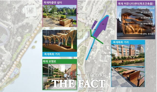 천안시가 추진하는 산림청 주관 목조전망대 조성사업 구상도. /천안시