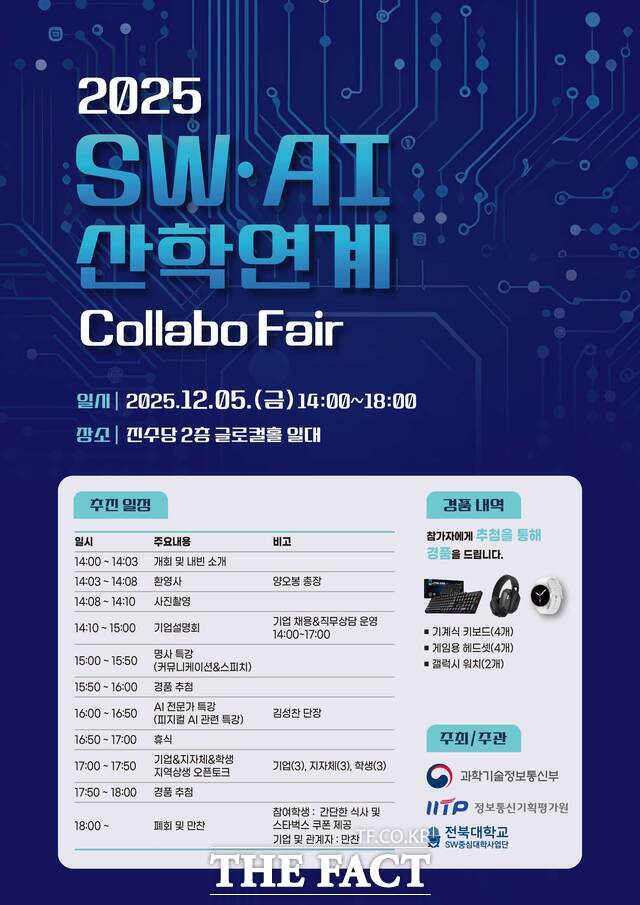 2025 SW·AI 산학연계 Collabo Fair 포스터. /전북대