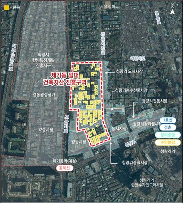 서울시는 지난 26일 제19차 도시·건축공동위원회에서 제기동 일대 건축자산 진흥구역 지정 및 관리계획 결정(안) 및 지구단위계획구역 및 계획 결정(안)을 수정가결했다고 27일 밝혔다. /서울시
