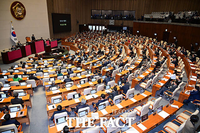 신상발언 통해 모든 혐의 부인한 추경호 의원.