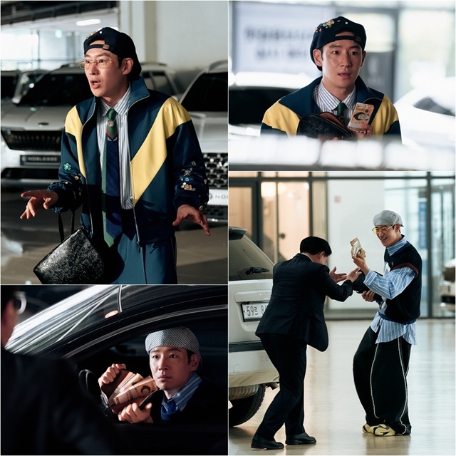 배우 이제훈이 28일 방영하는 모범택시3 3회에서 김도기의 새로운 부캐(부 캐릭터) 호구 도기를 공개한다. /SBS