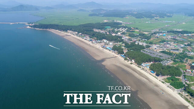 서천군 춘장대해수욕장 전경. /서천군