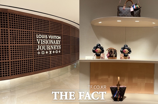 루이 비통이 신세계 더 리저브에 루이 비통 비저너리 저니 서울을 열었다. 매장 곳곳에는 한국적인 느낌이 나는 제품들이 있다. /문화영 기자