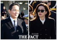  이재용·임세령, 16년만에 만나…아들 이지호 소위 임관식 참석 [TF포착]