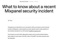  오픈AI 분석 파트너사 해킹…