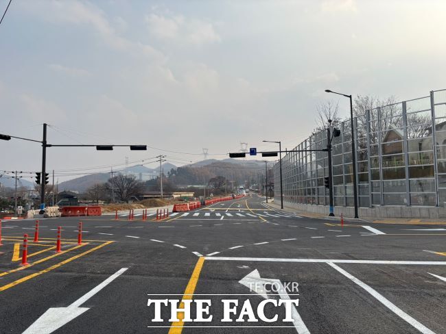 국지도 98호선 부분 개통 현장 /경기도