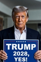  트럼프, '금지된 3선' 또 시사?…SNS에 '트럼프 2028 예스!' AI 이미지 게시