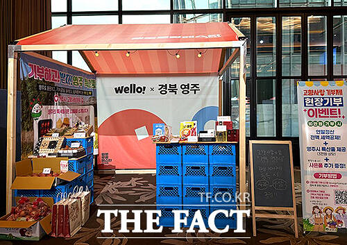 영주시가 서울에서 열린 웰로 로컬 페스타에 참여해 고향사랑기부제를 집중 홍보했다. /영주시