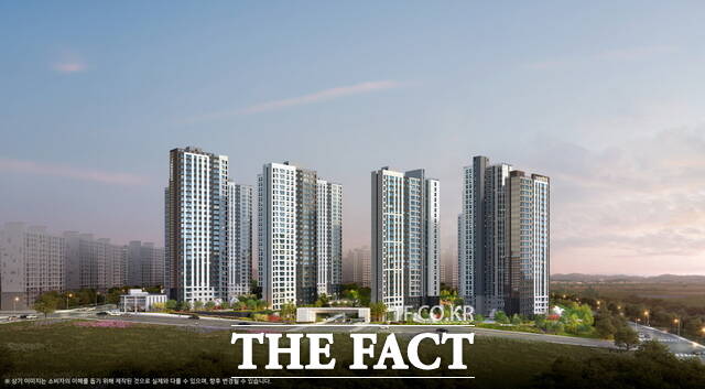 두산건설이 충남 천안 청당동에 선보이는 두산위브더제니스 센트럴 천안 조감도. /두산건설