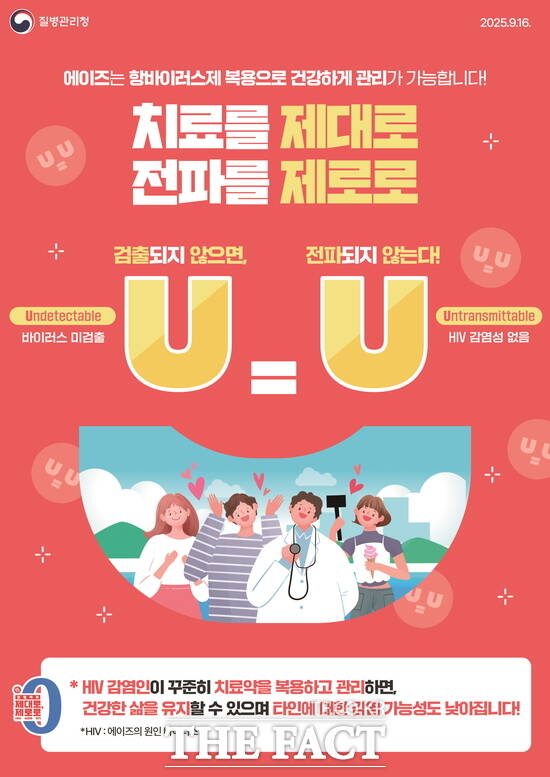 에이즈 예방 홍보 포스터. /금산군