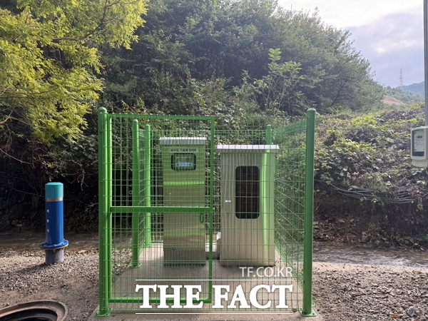 상수관로의 안정적인 수압 확보를 위해 설치한 가압시설 모습. /계룡시