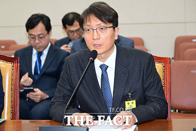 박대준 쿠팡 대표이사가 쿠팡 개인정보 침해 사고와 관련해 질의 답변하고 있다.