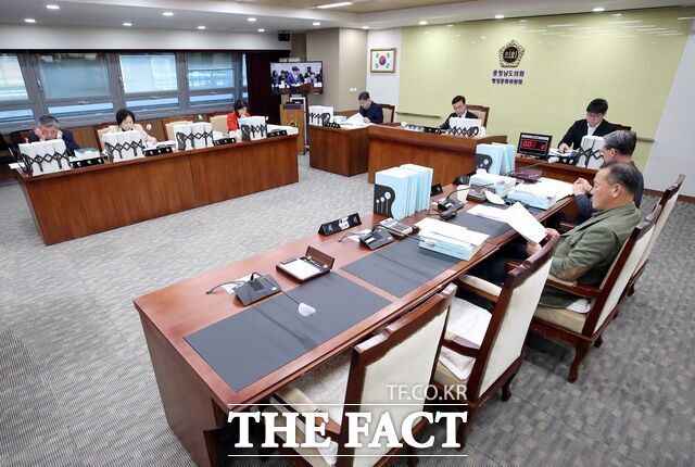 1일 충남도의회 제362회 정례회 제3차 행정문화위원회가 열리고 있다. /충남도의회