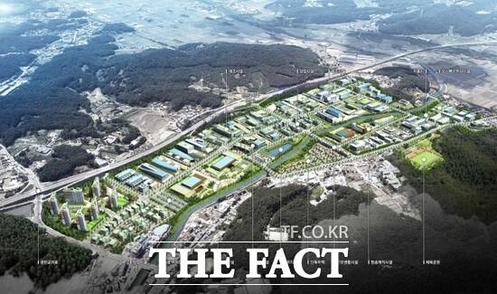 파주시가 미군 반환공여지인 캠프스탠턴을 개발, 조성할 예정인 스탠턴 산업단지의 조감도. /파주시