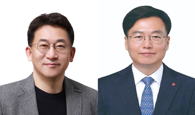 김영식 SK에코플랜트 신임 사장(왼쪽), 오일근 롯데건설 신임 대표. /각사