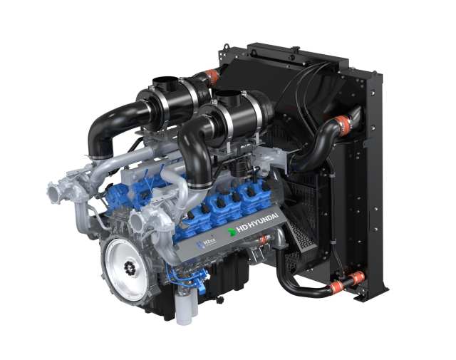 HD건설기계가 오는 4~7일 경기 고양 킨텍스(KINTEX)에서 열리는 국내 최대 수소 산업 행사에 참가해 22리터급 수소엔진을 세계 최초로 공개한다. /HD현대사이트솔루션