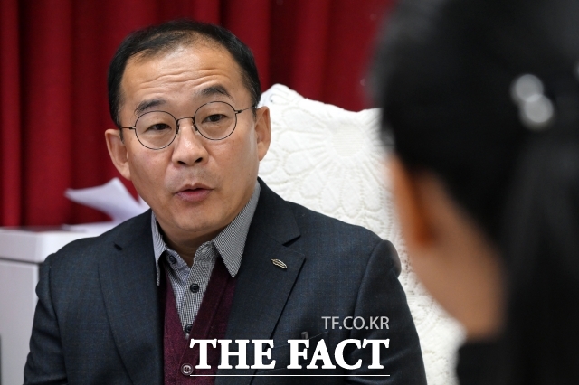 장세율 겨레얼통일연대 대표는 지난 3일 오후 서울 영등포구 사무실에서