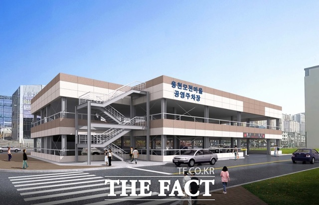 전남 여수시 웅천 모전마을 공영주차장 조감도. /여수시