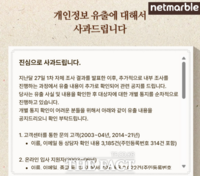  넷마블, 해킹 피해 8048건 추가 확인...주민번호 유출 포함