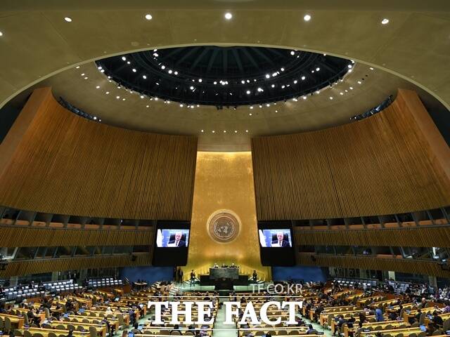 납북자 문제를 국제법에 기반해 접근하는 방안이 부상하고 있다. 사진은 미국 뉴욕 유엔본부에서 진행된 유엔총회 고위급 회기 모습이다. /더팩트DB