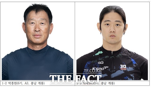 박종현(6기, A3, 충남 계룡) 박제원(30기, 충남 계룡)