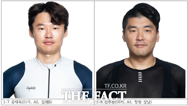 공태욱(21기, A2, 김해B) 김주동(16기, A3, 창원 상남)