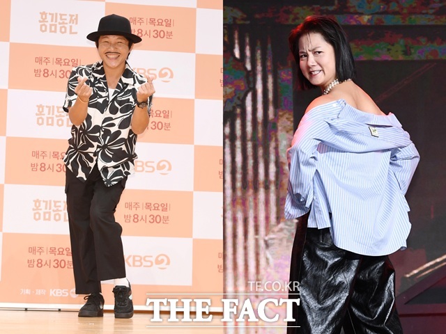 개그맨 조세호(왼쪽)과 개그우먼 박나래도 큰 논란에 휘말렸지만 조진웅 처럼 적극적으로 나서서 옹호하는 의견은 찾기 어렵다./더팩트DB