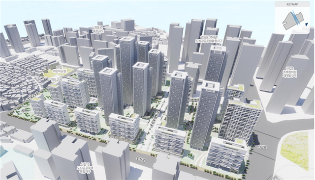 서울 영등포구 도림1구역에 최고 45층·2500가구 규모의 대단지 아파트가 들어선다. /서울시