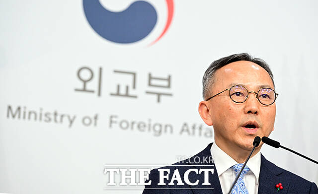 박일 외교부 대변인이 9일 오후 서울 종로구 외교부에서 현안 관련 정례브리핑을 하고 있다. /임영무 기자