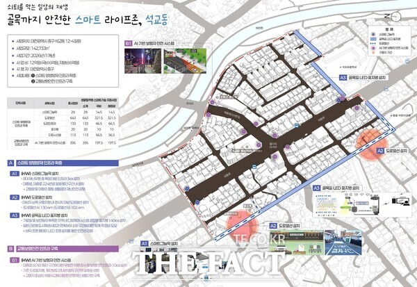 2026년 생활밀착형 도시재생 스마트 기술 지원 사업 골목까지 안전한 스마트 라이프존, 석교동 사업 안내 이미지. /대전 중구