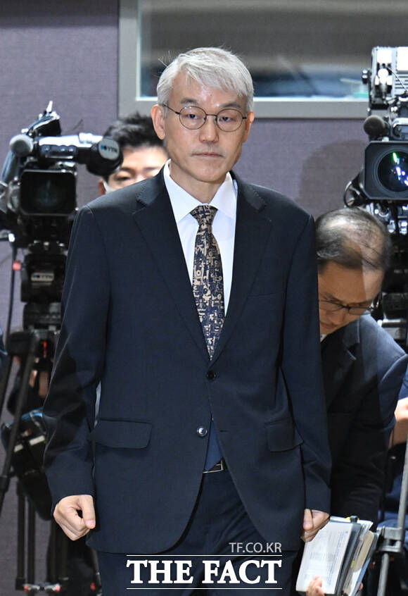 천대엽 법원행정처장이 '국민을 위한 사법제도 개편' 공청회에 참석하고 있다.