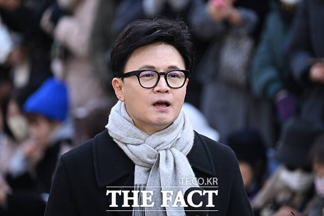 한동훈 전 국민의힘 대표가 3일 오후 서울 여의도 국회에서 기자회견을 열고 발언하고 있다. /국회=박헌우 기자