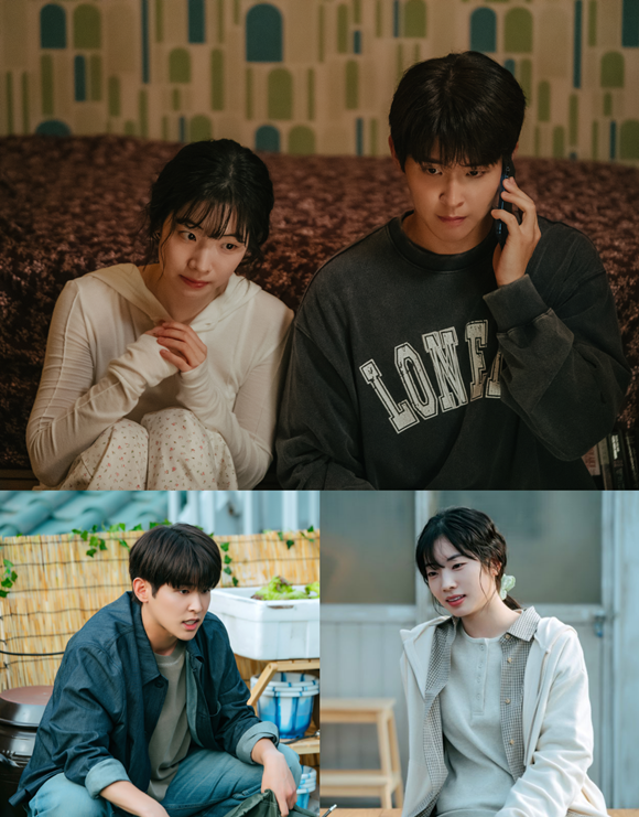 배우 다현(맨 위 왼쪽)과 이시우가 JTBC 새 금요시리즈 '러브 미'에서 호흡을 맞춘다. /JTBC·SLL·하우픽쳐스