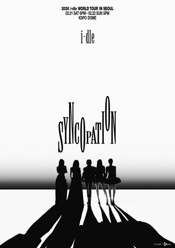 그룹 아이들의 새로운 월드투어 'Syncopation'의 예매 일정이 공개됐다. /큐브엔터테인먼트