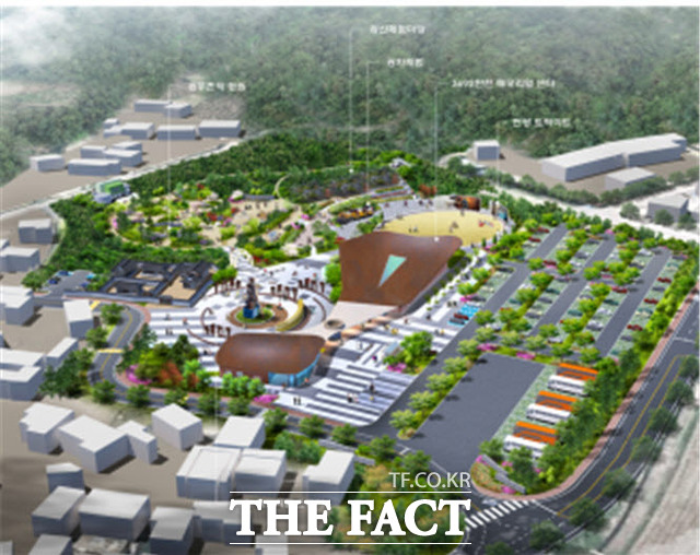 한천탄광 생활권(능주면) 관광거점개발사업 조감도./화순군