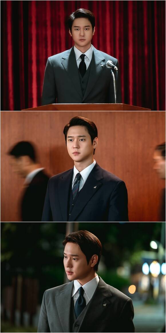 tvN 새 토일드라마 '언더커버 미쓰홍' 제작진이 배우 고경표의 차가운 면모를 담은 스틸을 공개했다. /tvN