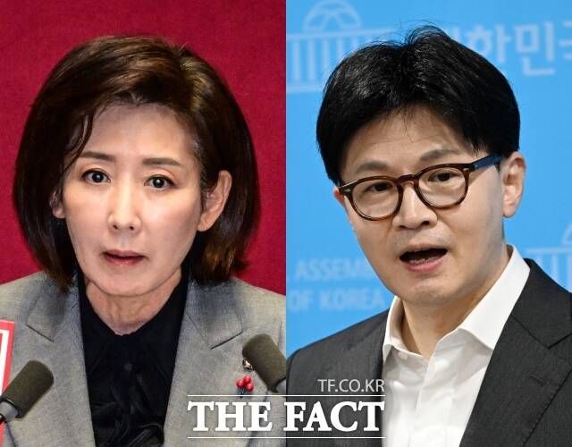 이재명 대통령이 부처 업무보고에서 인천국제공항공사 사장을 공개 질책하며 '책갈피 달러 밀반출'을 거론한 데 대해 나경원 국민의힘 의원과 한동훈 전 국민의힘 대표가 일제히 비판에 나섰다. /남윤호, 박헌우 기자