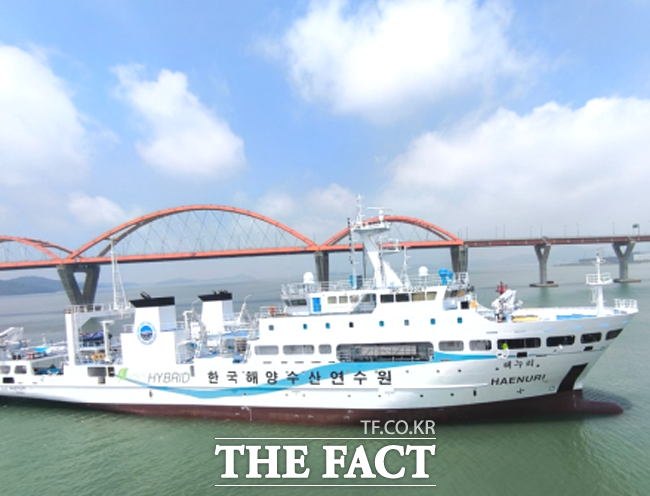 전국수산계고교 공동실습선 해누리호. /해양수산부