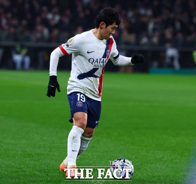 90+5분의 풀타임을 소화하며 두 팀 통틀어 가장 많은 키패스 3회를 기록한 이강인./PSG