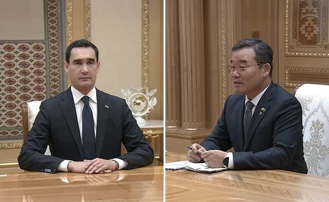 김보현 대우건설 사장은 지난 10일부터 14일까지 일정으로 투르크메니스탄을 방문해 아슈하바트에서 개최된 영세중립국 선언 30주년 행사에 참석했다. /대우건설