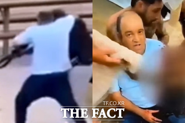 14일 호주 시드니 본다이 비치에서 발생한 총격 사건의 범인과 몸싸움을 벌여 총기를 뺏다가 부상당한 시민 영웅 아흐메드 알아흐메드. /인스타그램 캡처