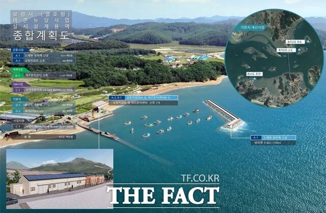 보령시 열호항 종합계획도. /보령시