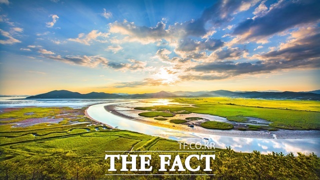 순천시 용산전망대에서 바라본 순천만습지. /순천시