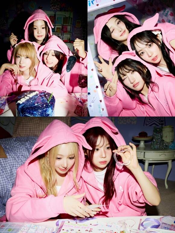 세이마이네임이 29일 발매 예정인 세 번째 미니 앨범 '&Our Vibe(앤 아워 바이브)' 단체 콘셉트 포토를 통해 다채로운 매력을 예고했다. /인코드엔터