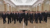  김정은, 김정일 사망 14주기 맞아 금수산태양궁전 참배