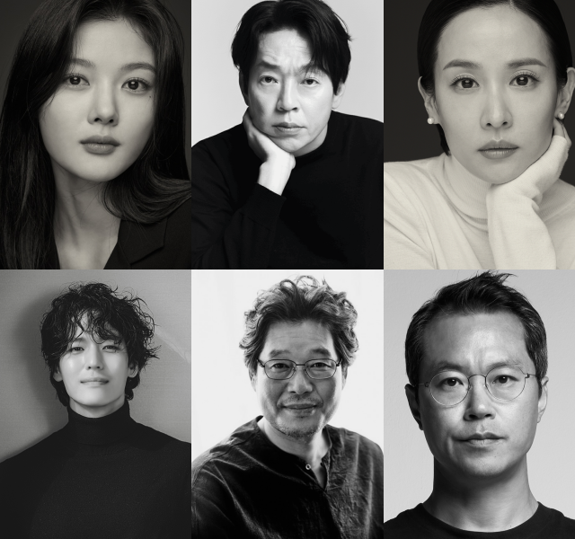 배우 김유정 박지환 조여정 백현진 유재명 지일주(왼쪽 위부터 시계방향)가 영화 '복수귀'로 연기 호흡을 맞춘다. /각 소속사